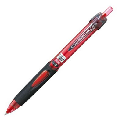 三菱鉛筆 SN200PT05.15 油性加圧ボールペン パワータンク スタンダード 0.5mm 赤