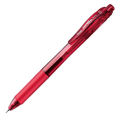 ペンテル BLN105-B ゲルインクボールペン エナージェル・エックス 0.5mm 赤