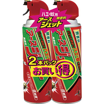 アース製薬 アースジェット 450ml/本 (967-5490) 1セット(30本:2本×15パック)