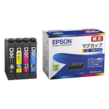 EPSON MUG-4CL インクカートリッジ/マグカップ 4色パック 純正