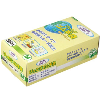 オカモト NO310-M ぴったりゴム手袋(粉なし) Mサイズ