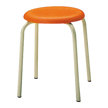 丸椅子 φ330mm オレンジ