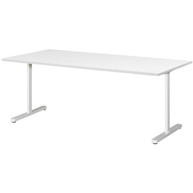 KAT型会議用テーブル 両角タイプ 1800×900mm ホワイト