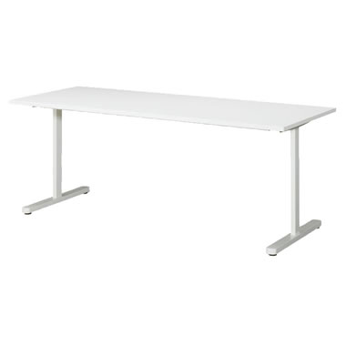 KAT型会議用テーブル 両角タイプ 1800×750mm ホワイト