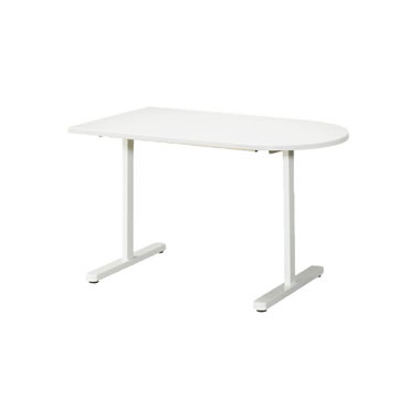KAT型会議用テーブル 片Rタイプ 1200×750mm ホワイト