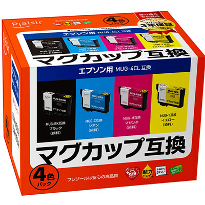 Plaisir PLE-EMUG-4P インク 顔料 4色パック 汎用品