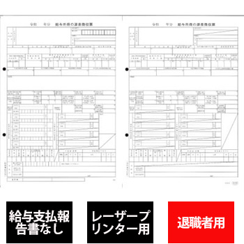 オービック 6109-G20 単票源泉徴収票(給与支払報告書なし)