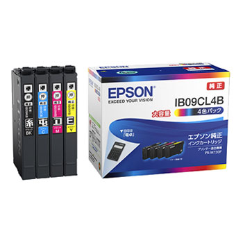 EPSON IB09CL4B インクカートリッジ（4色パック）/大容量インク