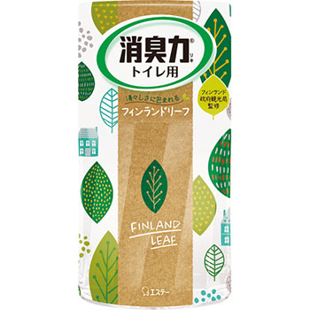 エステー 127504 トイレの消臭力 フィンランドリーフ 400ml 1セット(3個)