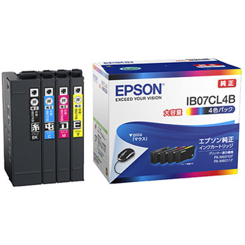 EPSON IB07CL4B 大容量インクカートリッジ 4色パック 純正
