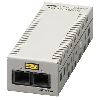 AT-DMC100/SC メディアコンバーター 100Mbps 最長2km リピータータイプ 2心 3572R