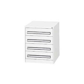 軽中量ツールキャビネット 高さ700 4段 DSホワイト