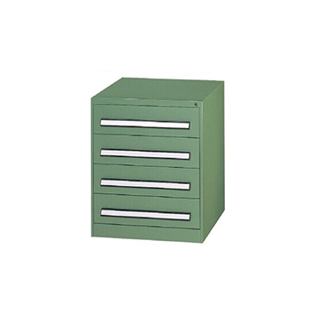 軽中量ツールキャビネット 高さ700 4段 DSグリーン