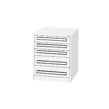 軽中量ツールキャビネット 高さ700 5段 DSホワイト