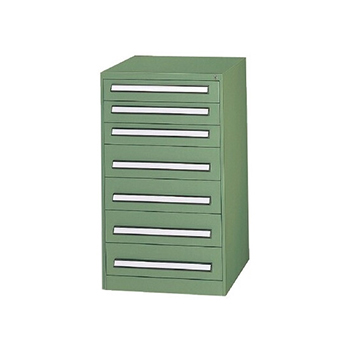 PA-1007 軽中量ツールキャビネット 高さ1000 7段 DSグリーン
