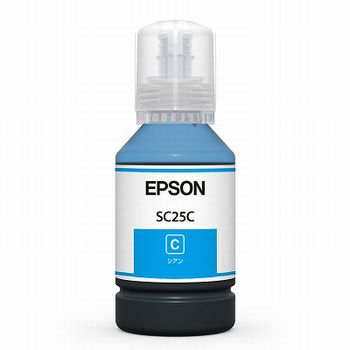 EPSON SC25C インクボトル/シアン 140ml 純正