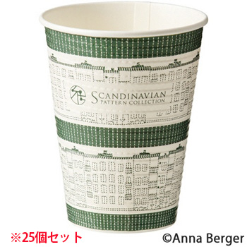 サンナップ C3425EHS エンボスカップ House 340ml(12オンス) 1パック(25個)