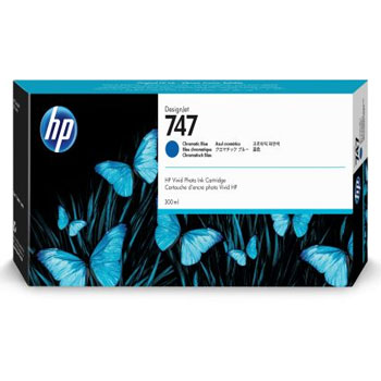 HP P2V85A HP747 インクカートリッジ クロマティックブルー 300ml