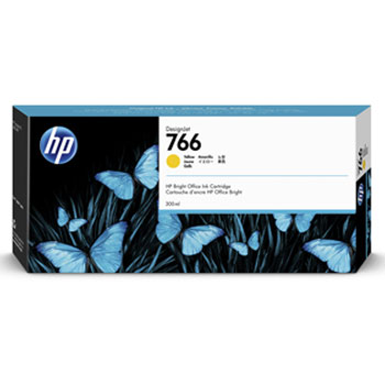 HP P2V91A HP766 インクカートリッジ イエロー 300ml