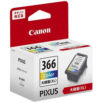 CANON 4990C001 BC-366XL FINEカートリッジ 3色カラー　大容量