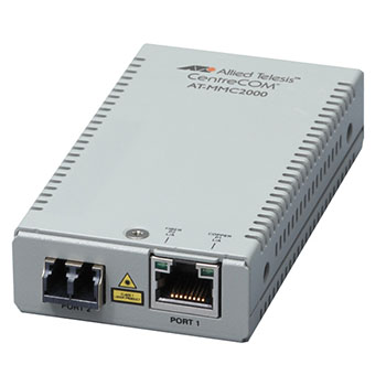 AT-MMC2000LX/LC メディアコンバーター 1000Mbps LCコネクタ スイッチタイプ 最長20Km 2心 4571R