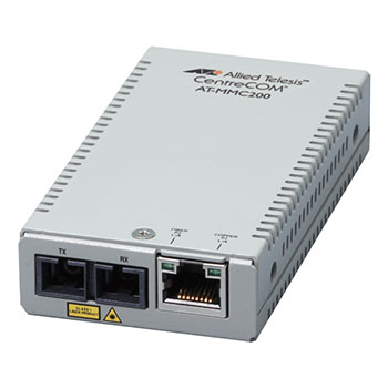 AT-MMC200LX/SC メディアコンバーター 100Mbps SCコネクタ スイッチタイプ 最長20Km 2心 4569R