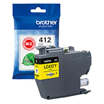 BROTHER LC412Y インクカートリッジ (イエロー) 純正