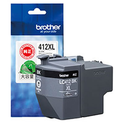 BROTHER LC412XLBK インクカートリッジ 大容量タイプ（ブラック）