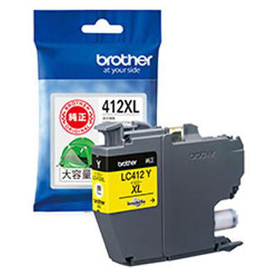 BROTHER LC412XLY インクカートリッジ 大容量タイプ（イエロー）