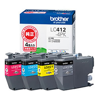 BROTHER LC412-4PK インクカートリッジ お徳用4色パック