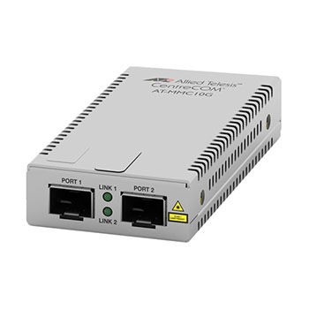 AT-MMC10GSP/SP メディアコンバーター 10Gbps対応 LCコネクタ リピータータイプ 最長80Km 4490R