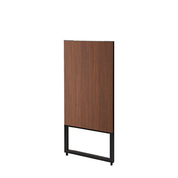 JPK-1507-B-WAL フレームパーティション セミオープン木目パネル 幅750 高さ1503 ウォールナット