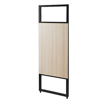 JPK-1807-B-ASH フレームパーティション セミオープン木目パネル 幅750 高さ1869 アッシュ