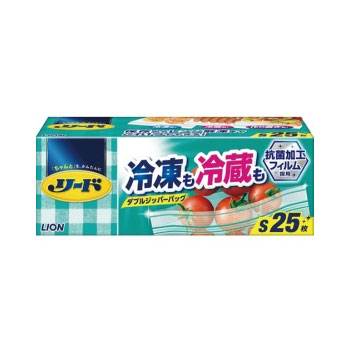 ライオン リード 冷凍も冷蔵も新鮮保存バッグ ダブルジッパー S 1パック