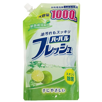 ミツエイ 40795 ハーバルフレッシュ ライム 詰替 特大 1000ml 1パック