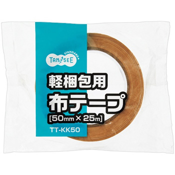 TT-KK50 軽梱包用布テープ 50mm×25m 1巻 汎用品