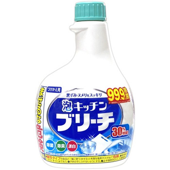 ミツエイ 040245 泡キッチンブリーチ 大容量 付替 520ml 1本