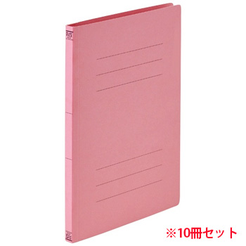 OTSF-A4SP フラットファイルE(エコノミー) A4タテ 150枚収容 背幅18mm ピンク 汎用品