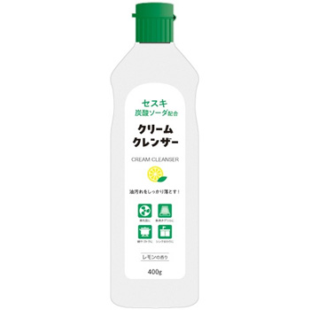 ミツエイ 040818 クリームクレンザーホワイト セスキ炭酸配合 400g
