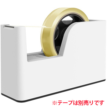 ナカバヤシ NTC-SC01WH 軽い力で切れるテープカッター SACRE 大巻・小巻両用 ホワイト