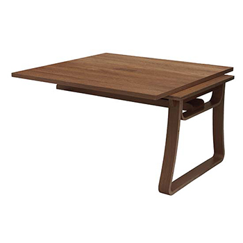 木製ワークデスク 増連用 幅1200×奥行1200 ウォールナット