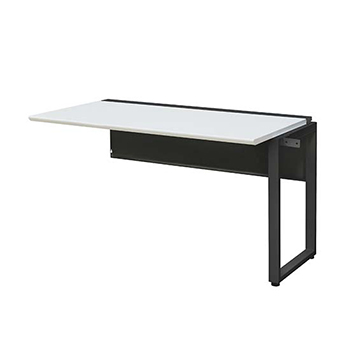 ワークデスク増連 幅1200×奥行700 ブラックフレーム 天板ホワイト