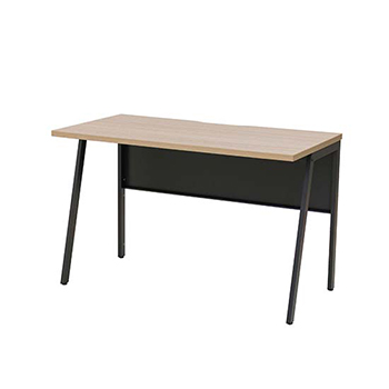 ワークデスク 幅1000×奥行600 ブラックフレーム 天板サンドオーク