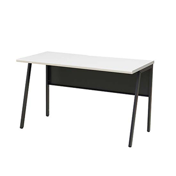 ワークデスク 幅1200×奥行600 ブラックフレーム 天板ホワイト