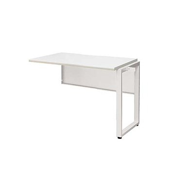 ワークデスク増連 幅1000×奥行600 ホワイトフレーム 天板ホワイト