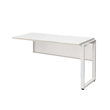 ワークデスク増連 幅1200×奥行600 ホワイトフレーム 天板ホワイト