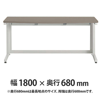 診察ラウンドデスク プリティッシュベーシック 幅1800 奥行き680両端600 PWミディアム