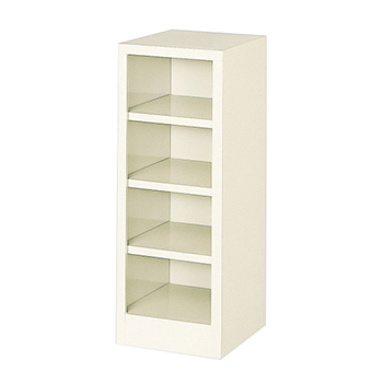 1列4段4人用 シューズボックス オープンタイプ 高さ747 セミホワイト