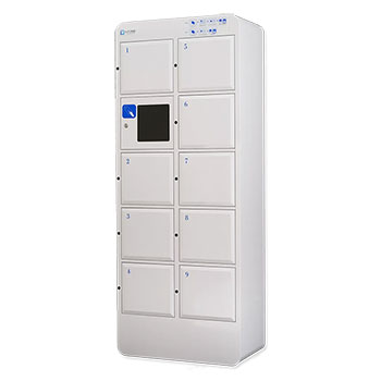 N-FORME スマートロッカー パーソナルスタイル9人用 IC錠 ホワイト