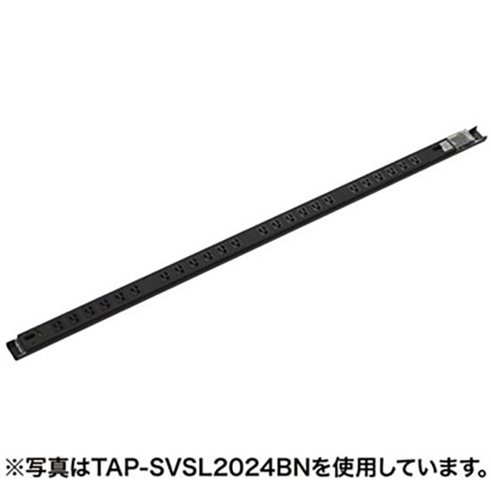 19インチサーバーラック用スリム型コンセント 20A 3P 18個口 3m サーキットプロテクタ付